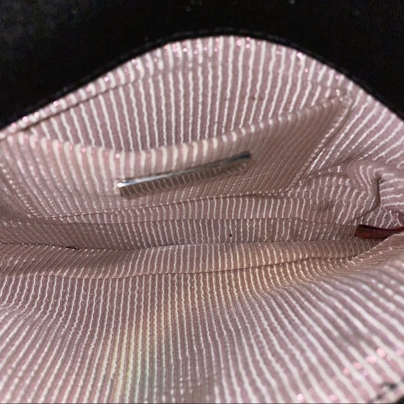 Lauren Merkin Black Sparkle Clutch - Picture 3 of 6